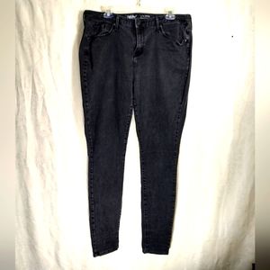 Mossimo black denim curvy skinny jeans women's 16L  #693